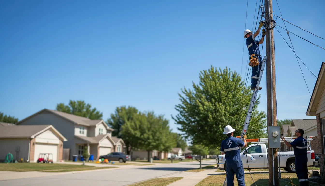 Residential electrician providing installation services in Hundred, WV